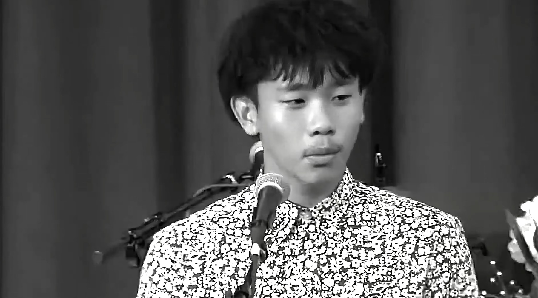 He said, no, don't talk to me. Go talk to the lady in front of me